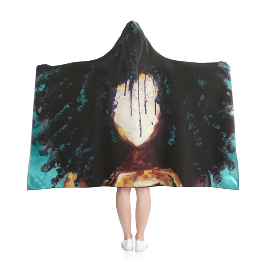 Naturally I TEAL Hooded Blanket