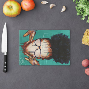 Naturally VIII TEAL Cutting Board