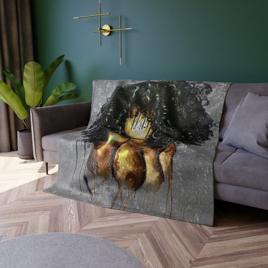 Naturally LXIII Crushed Velvet Blanket
