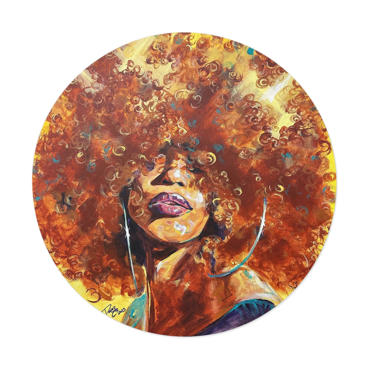 Naturally Karina Round Vinyl Stickers