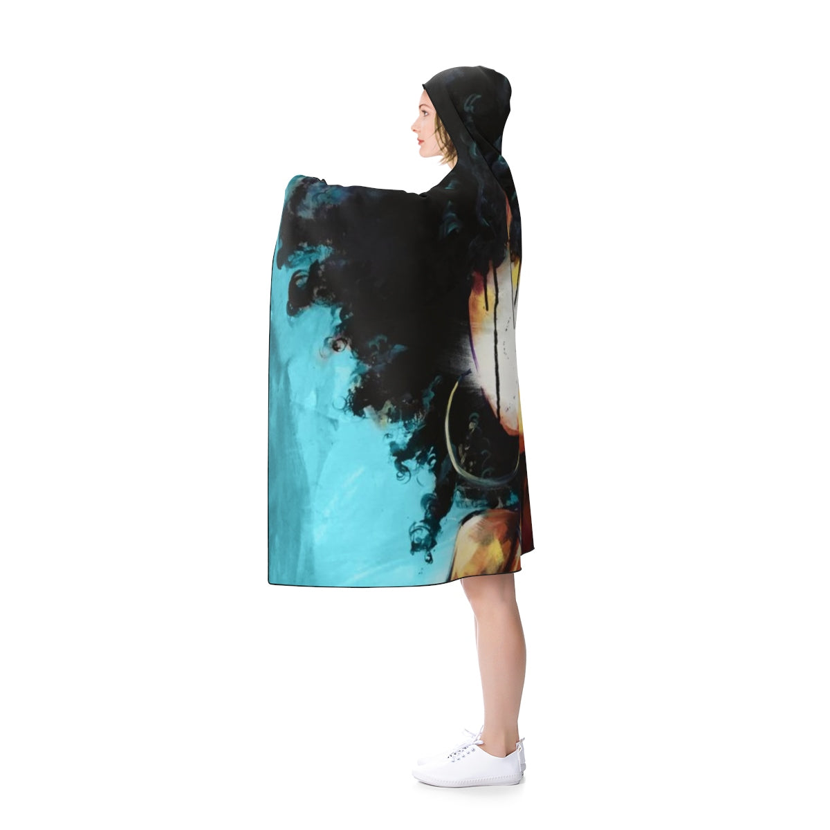 Naturally II BLUE Hooded Blanket