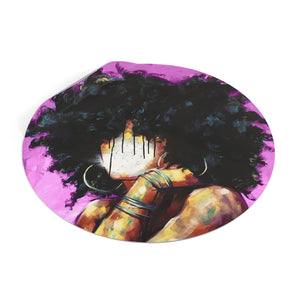 Naturally II PINK Round Vinyl Stickers