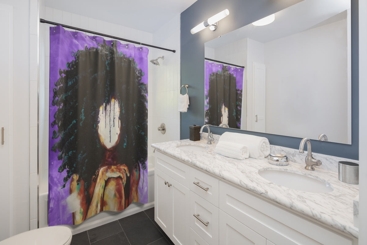 Naturally I PURPLE Shower Curtains
