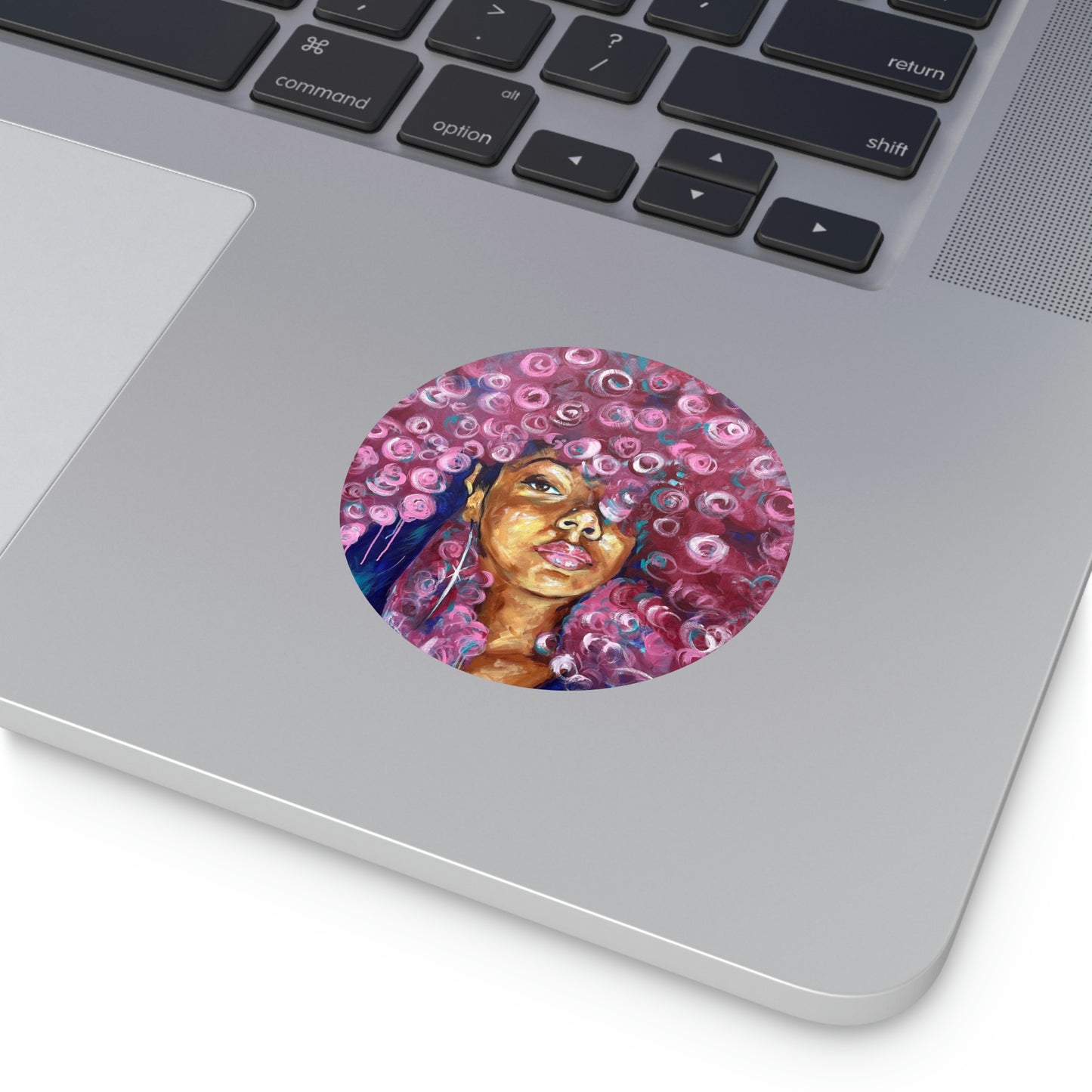 Naturally Rosado Round Vinyl Stickers