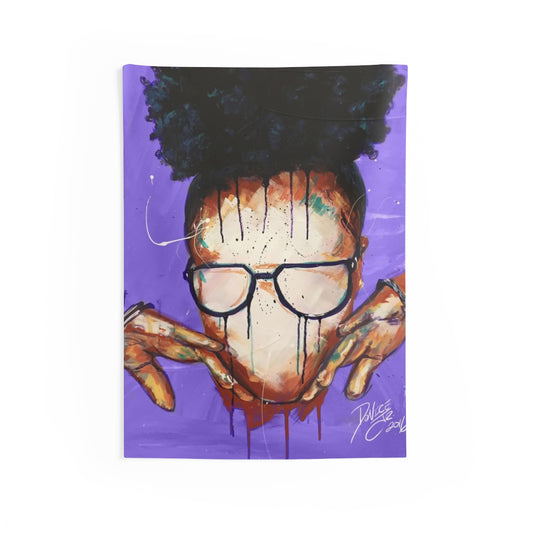 Naturally VII PURPLE Indoor Wall Tapestries