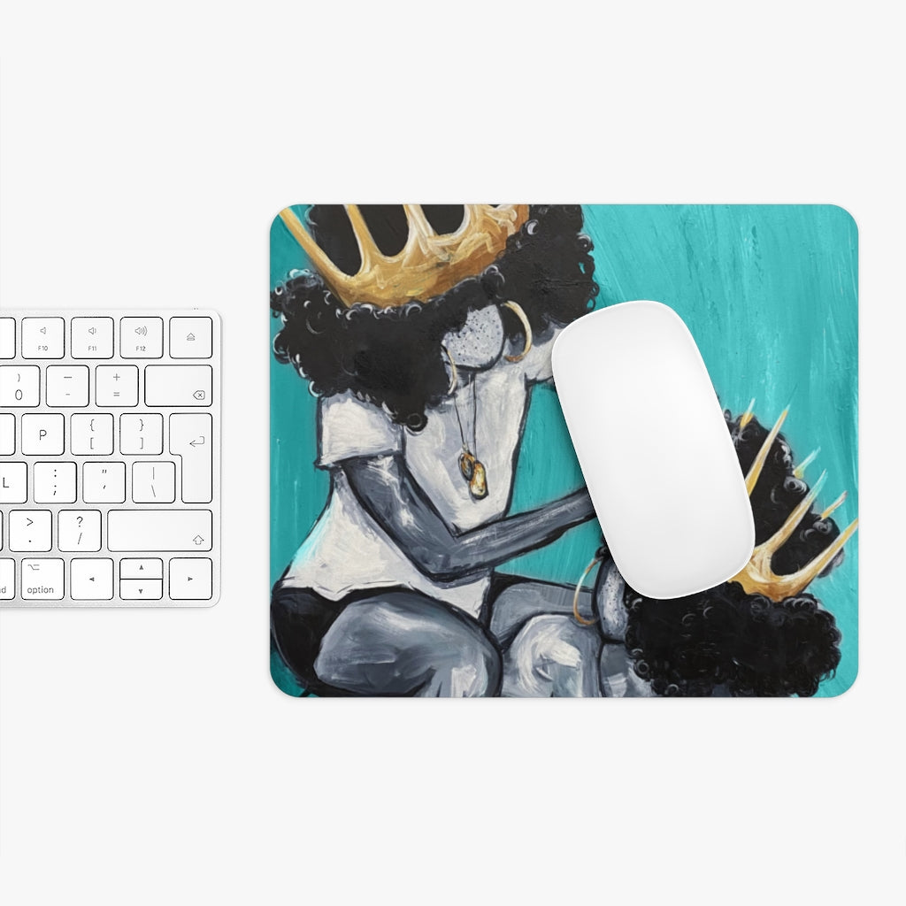 Naturally Queens I TEAL Mousepad