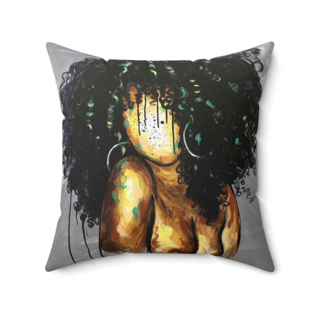 Naturally LXIII Spun Polyester Square Pillow