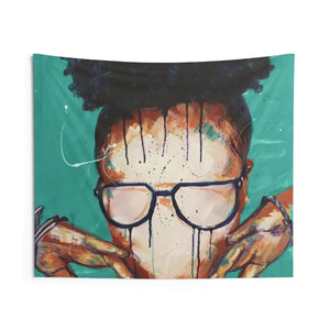 Naturally VIII TEAL Indoor Wall Tapestries