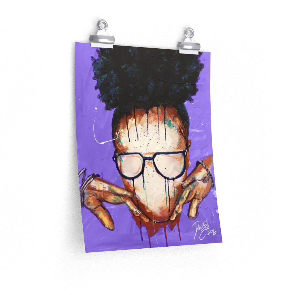 Naturally VIII Premium PURPLE Matte vertical posters