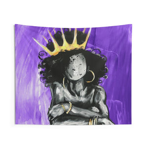 Naturally Queen IX PURPLE Indoor Wall Tapestries