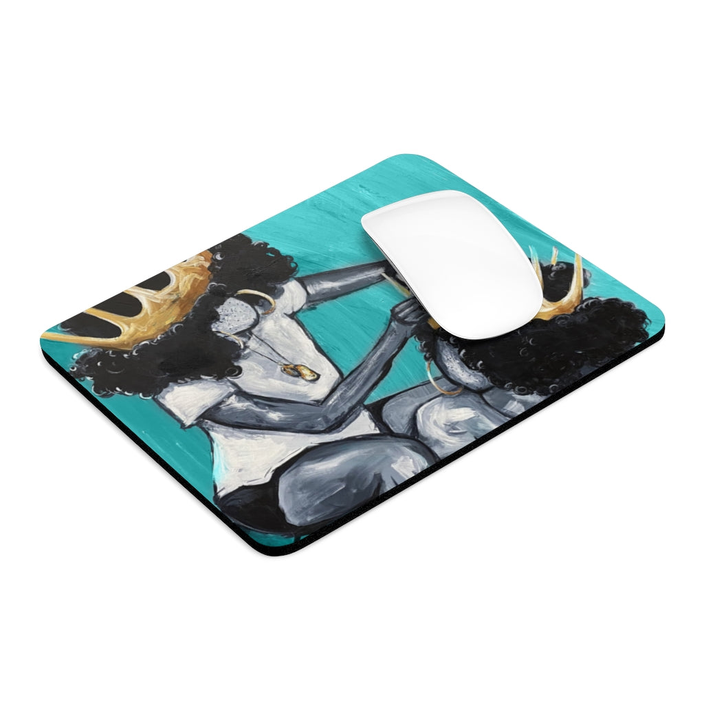 Naturally Queens I TEAL Mousepad