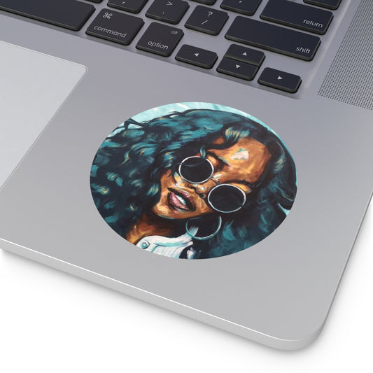 Naturally H.E.R. Round Vinyl Stickers