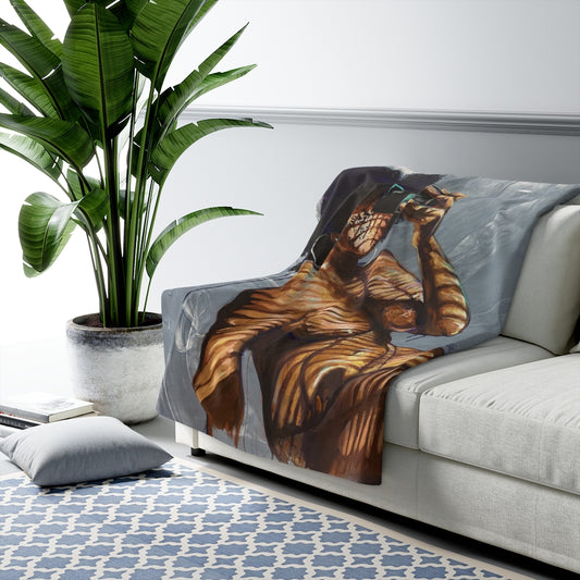 Naturally Nude I Sherpa Fleece Blanket