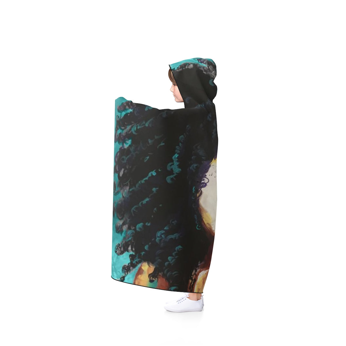 Naturally I TEAL Hooded Blanket