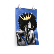 Naturally Queen VI BLUE Premium Matte vertical posters