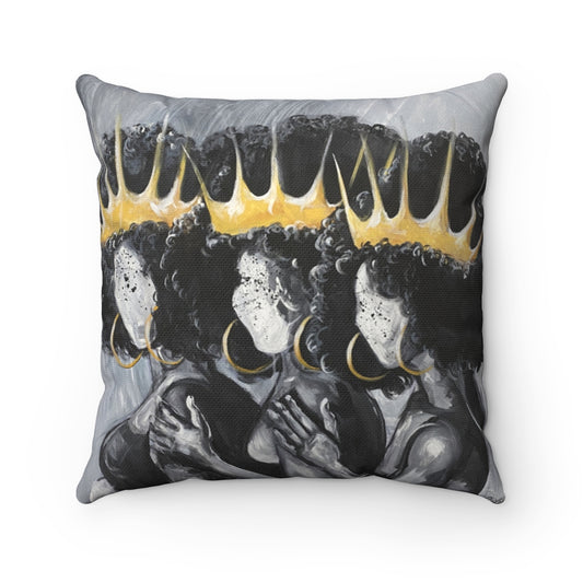 Naturally Queens III Spun Polyester Square Pillow