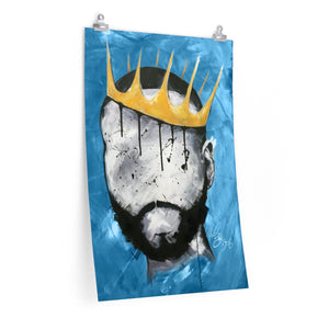 Naturally King BLUE Premium Matte vertical posters