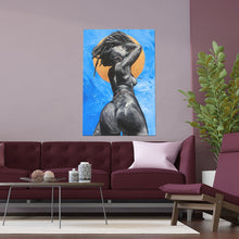 Naturally Nude V BLUE Silk Posters