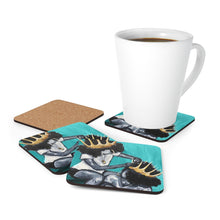 Naturally Queens I TEAL Cork Back Coaster