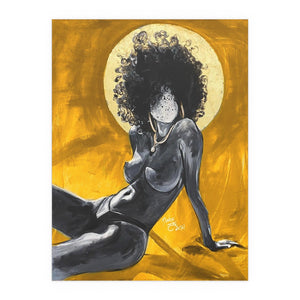 Naturally Nude III GOLD Silk Posters
