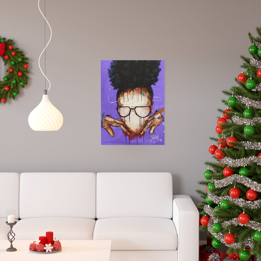 Naturally VIII Premium PURPLE Matte vertical posters