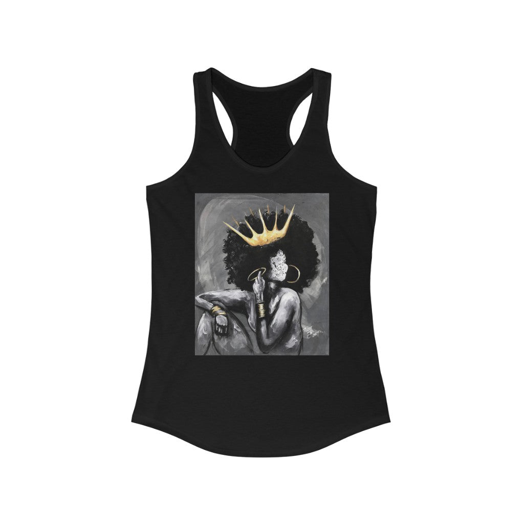 Naturally Queen VI Women's Ideal Racerback Tank