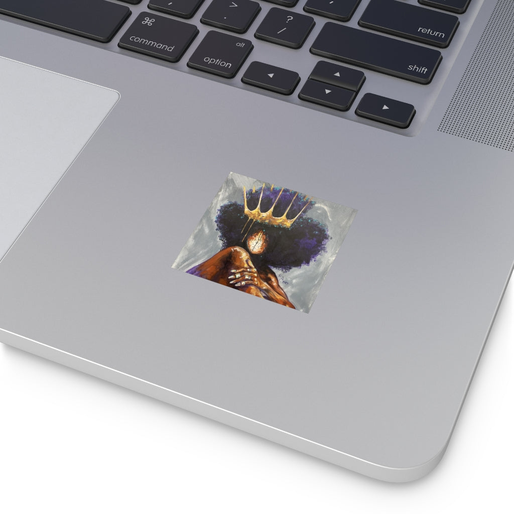 Naturally Queen  XVIII Square Vinyl Stickers