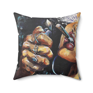 Naturally Dope III Polyester Square Pillow