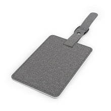 Naturally Bourbon Saffiano Polyester Luggage Tag, Rectangle