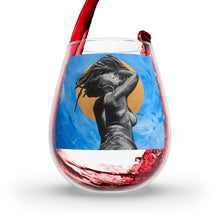 Naturally Nude V BLUE Stemless Wine Glass, 11.75oz