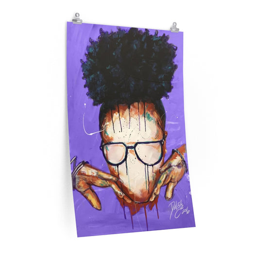 Naturally VIII Premium PURPLE Matte vertical posters
