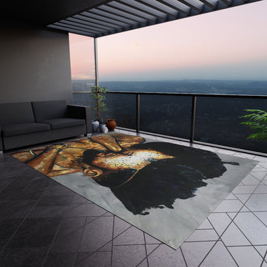 Naturally Black Love VI Outdoor Rug