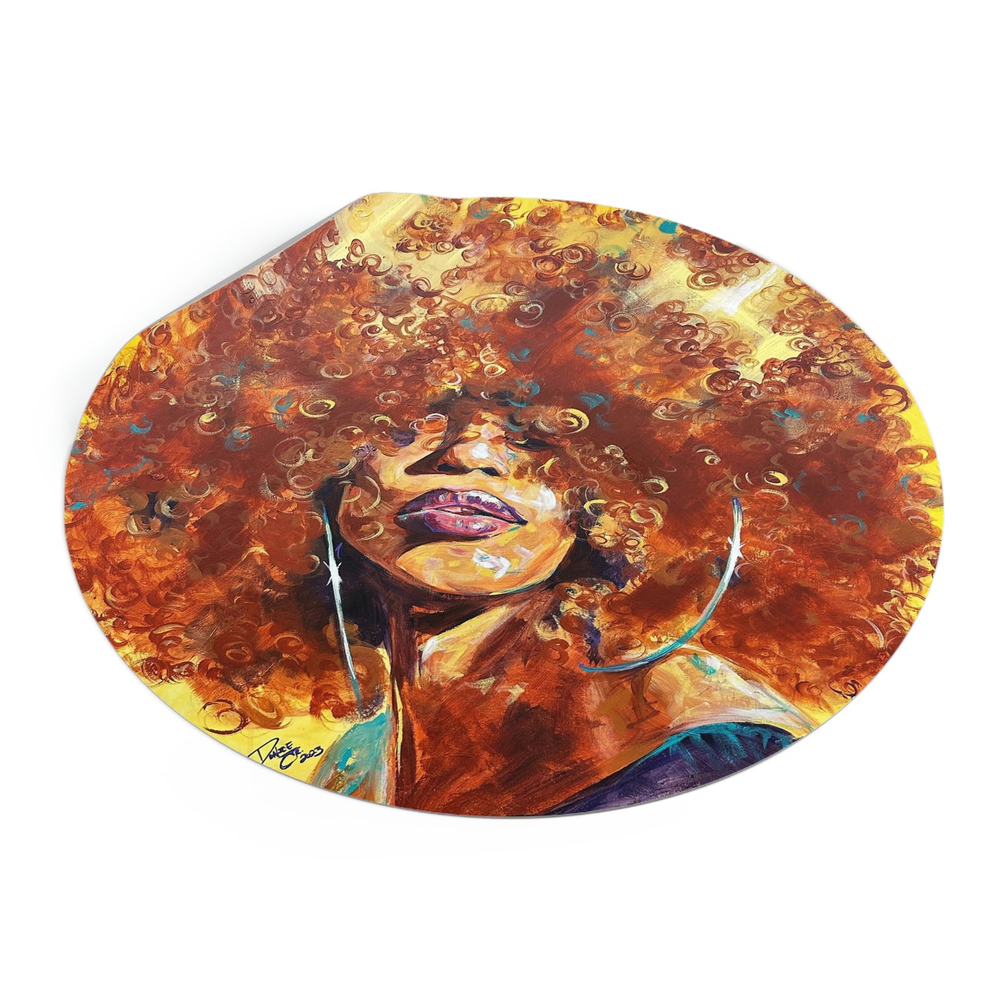 Naturally Karina Round Vinyl Stickers