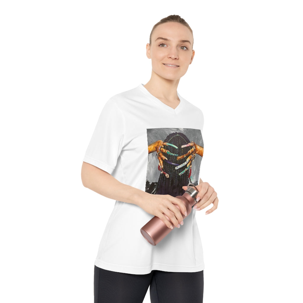 Naturally the Culture I Women's Performance V-Neck T-Shirt