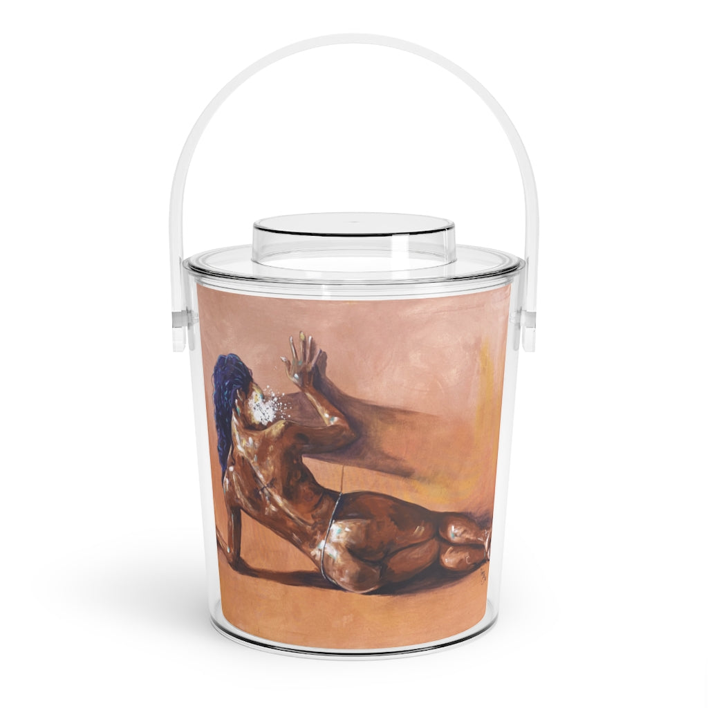 Naturally Nude II Ice Bucket with Tongs
