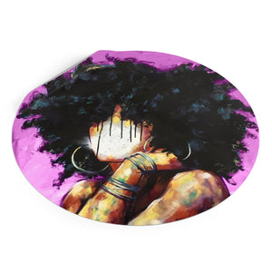 Naturally II PINK Round Vinyl Stickers