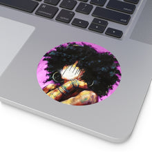Naturally II PINK Round Vinyl Stickers