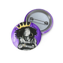 Naturally Queen IX PURPLE Custom Pin Buttons