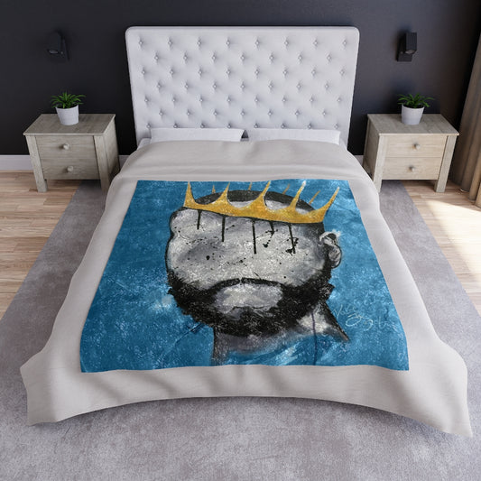 Naturally King I Crushed Velvet Blanket