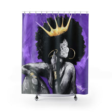 Naturally Queen VI PURPLE Shower Curtains