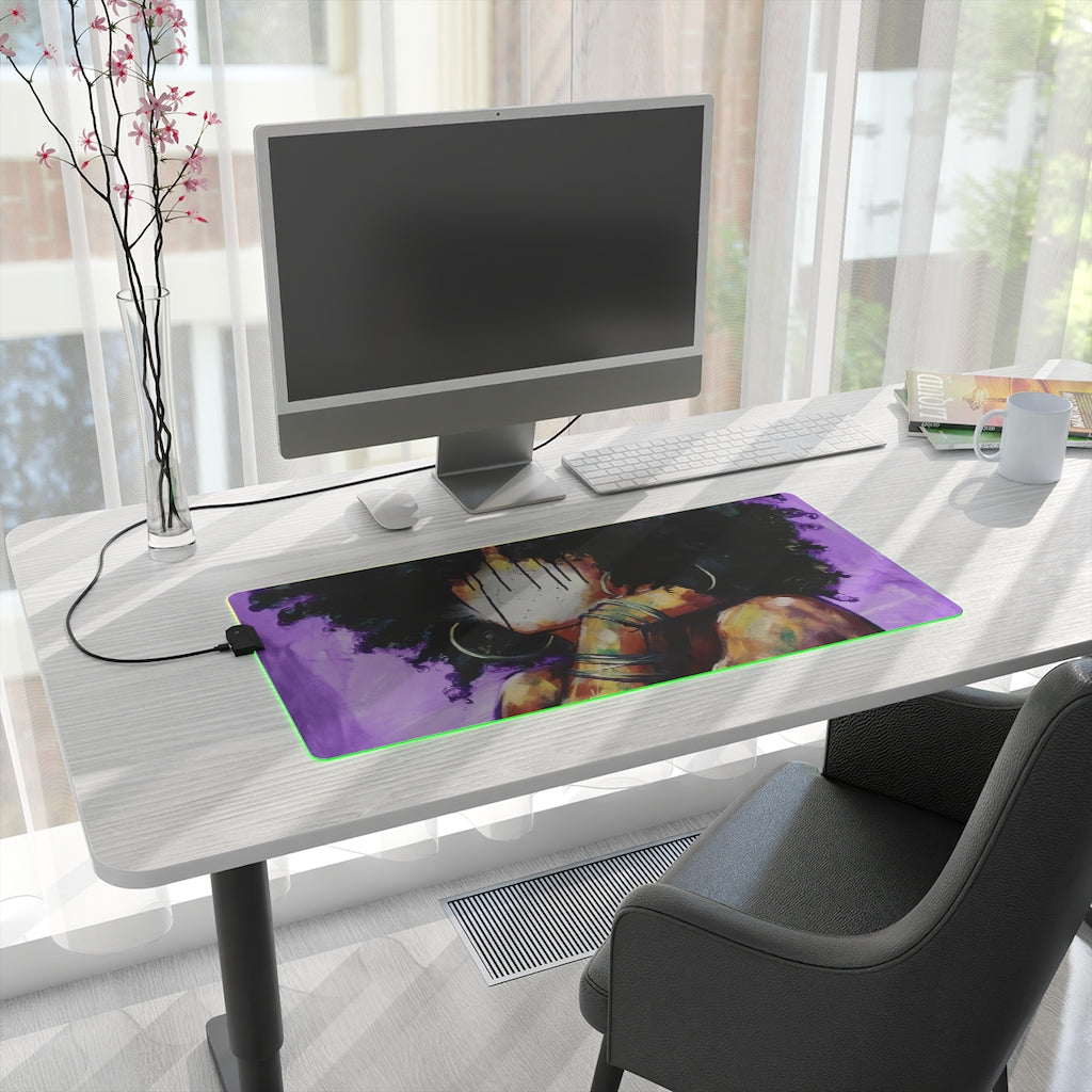 Naturally II PUEPLE LED Gaming Mouse Pad