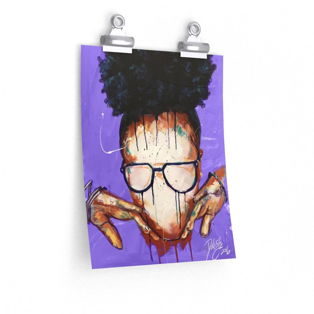 Naturally VIII Premium PURPLE Matte vertical posters