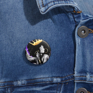 Naturally Queen VI ANGEL Custom Pin Buttons