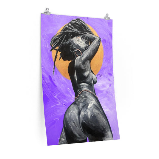 Naturally Nude V PURPLE Premium Matte vertical posters