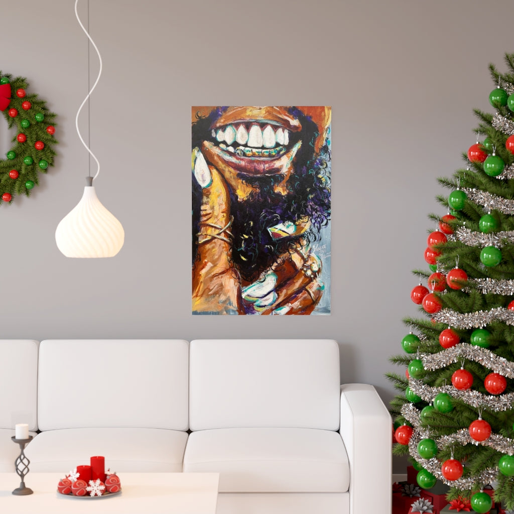 Naturally Black Love XI Premium Matte vertical posters