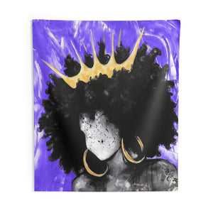 Naturally Queen III PURPLE Indoor Wall Tapestries