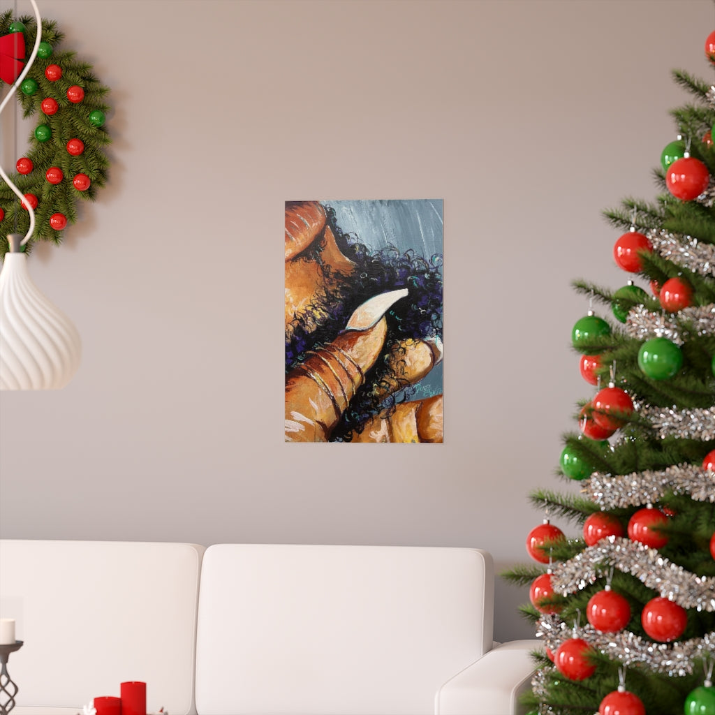 Naturally Black Love X Premium Matte vertical posters