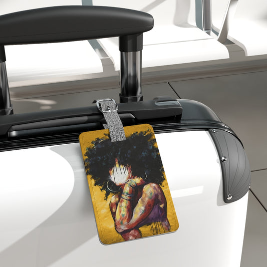Naturally II GOLD Luggage Tag, Rectangle