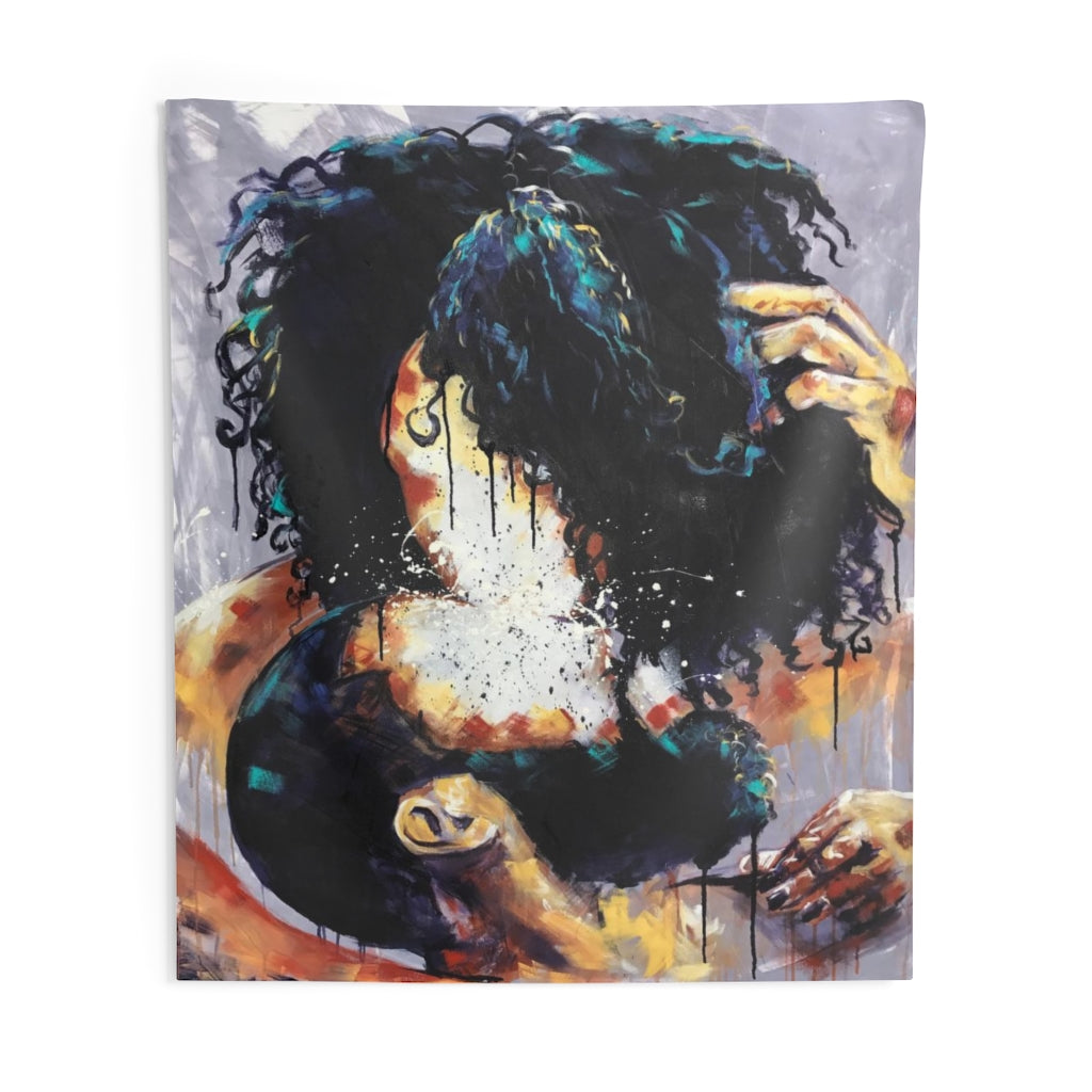 Naturally Black Love II Indoor Wall Tapestries