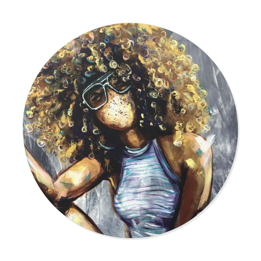 Naturally Nia Round Vinyl Stickers